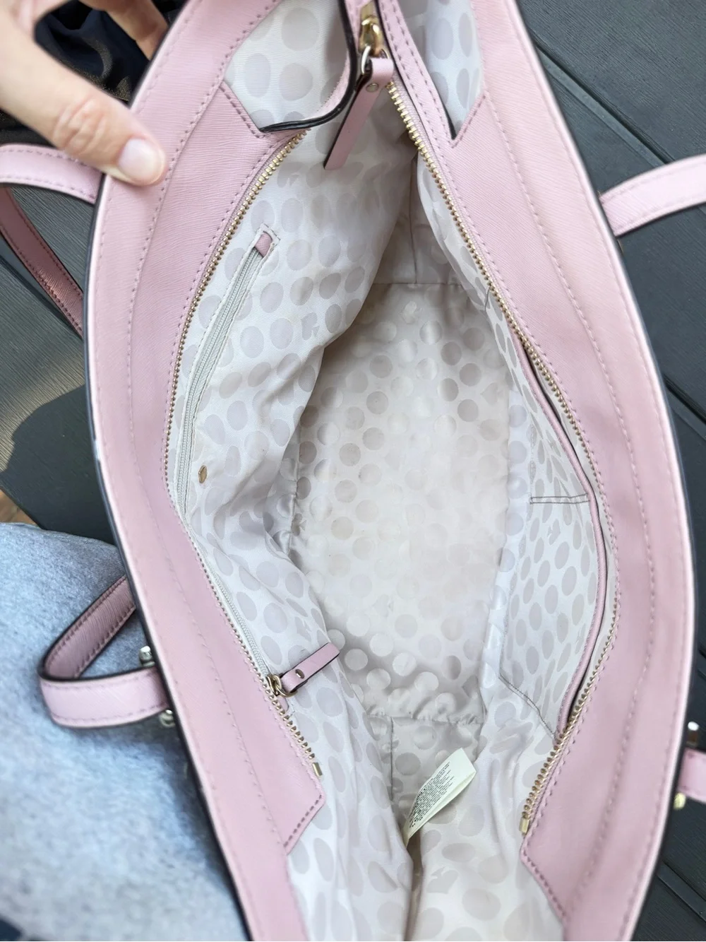 Kate Spade Cedar Street Harmony Medium Tote Pink Saffiano Leather Shoulder Bag